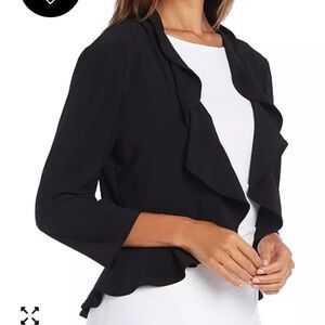 R&M Richards Black Women's Shrug Large